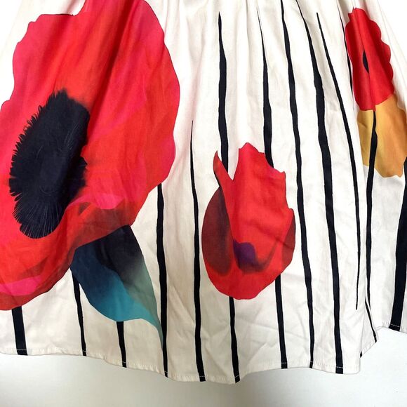 Mini Berni girls Dress 6Y / 7Y Bird embroidered graphic bright color White Party - Picture 2 of 8